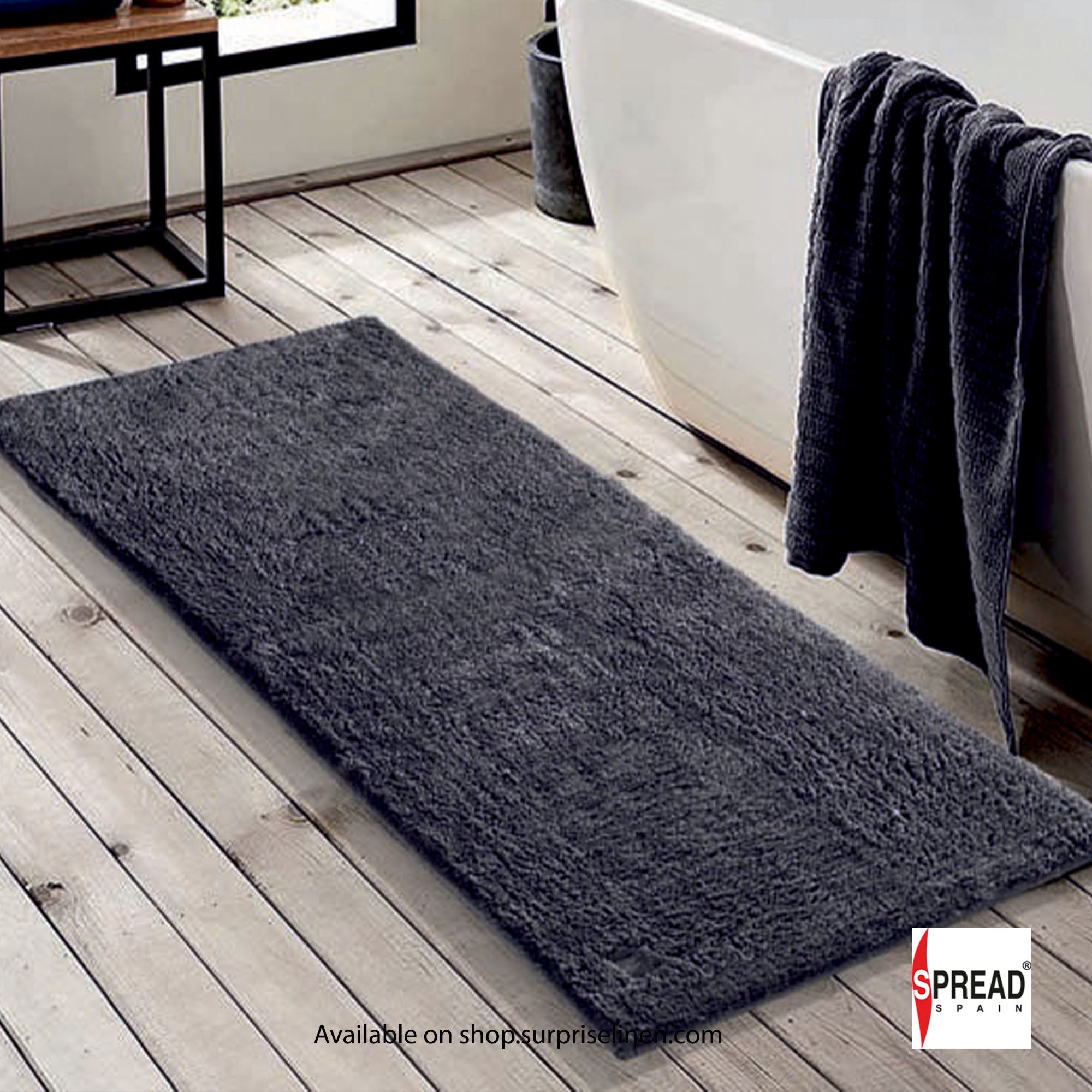 Spread Spain - Bamboo Cotton Fibre Bath Mat (Plum Kitten)