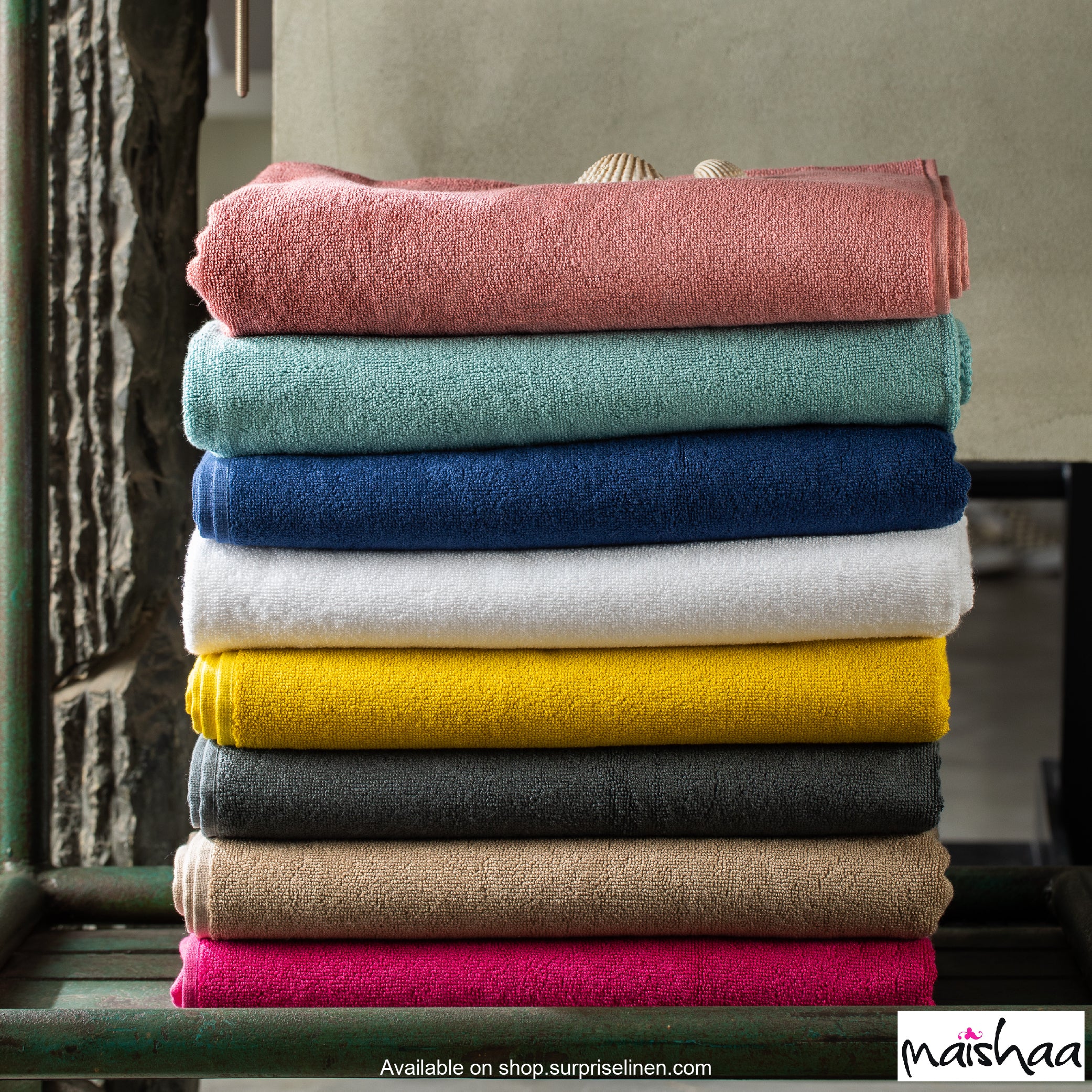 Maishaa - Modal Collection Mustard Towel