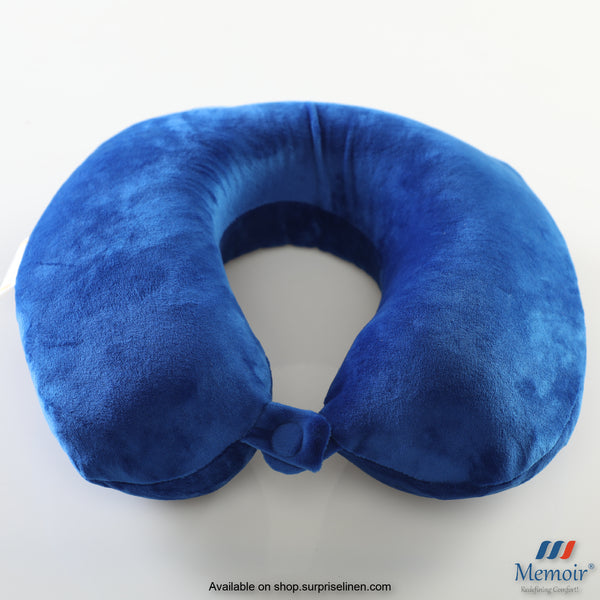 Memoir - Memory Foam U-Neck Travel Pillow (Blue)