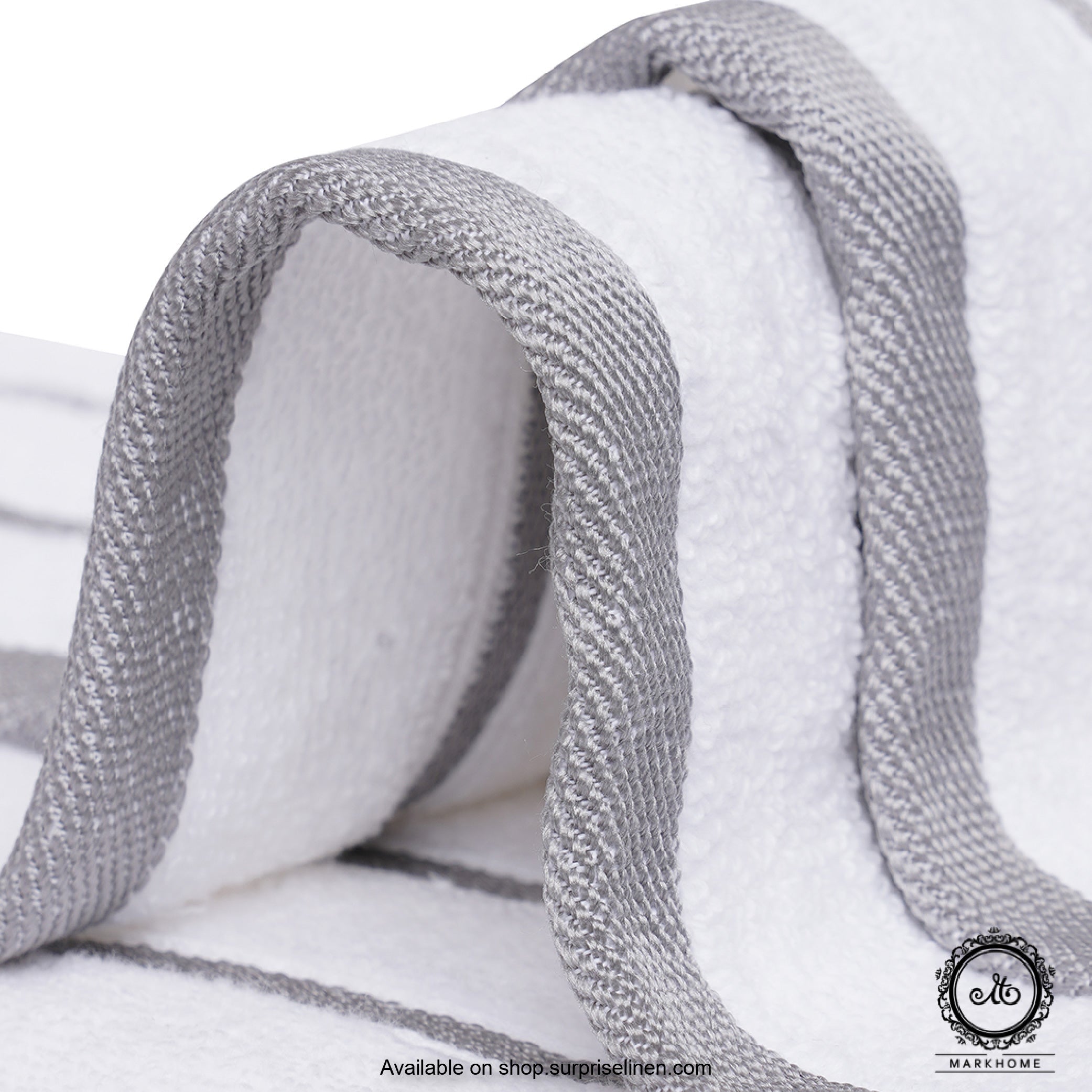 Mark Home - 100% Cotton 500 GSM Zero Twist Anti Microbial Treated Simply Soft Gift Set of 06 Pcs (White)