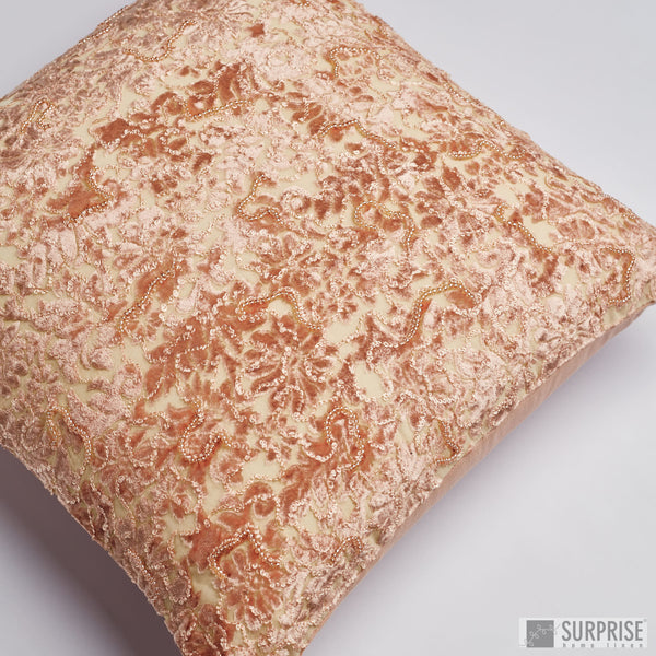 Surprise Home - Beaded Brasso Cushion Covers (Blush Pink)