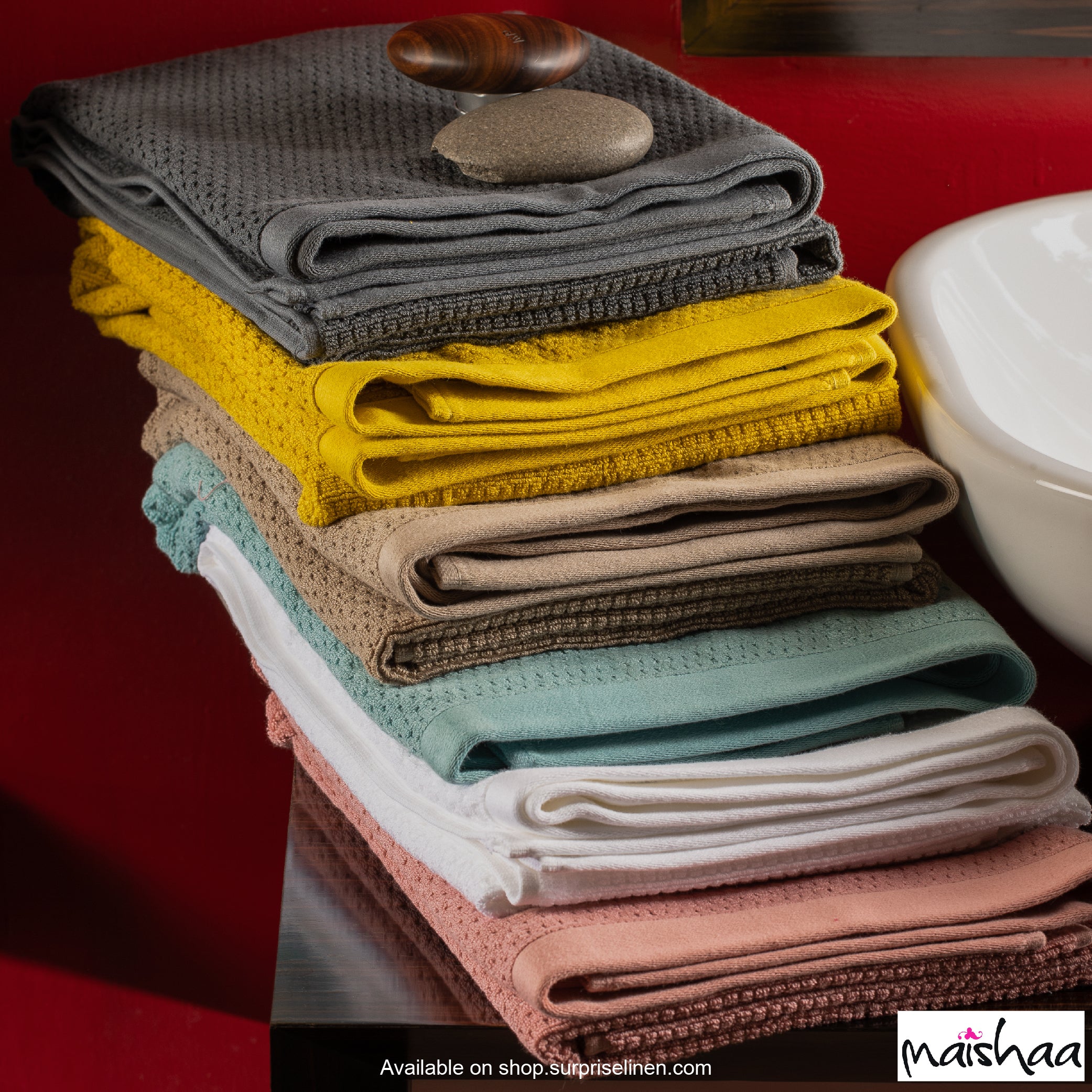 Maishaa - Modal Collection Mustard Towel