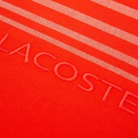 Lacoste - Rythme 100 x 160 cms Beach Towel in 100% Cotton (Glaieul)