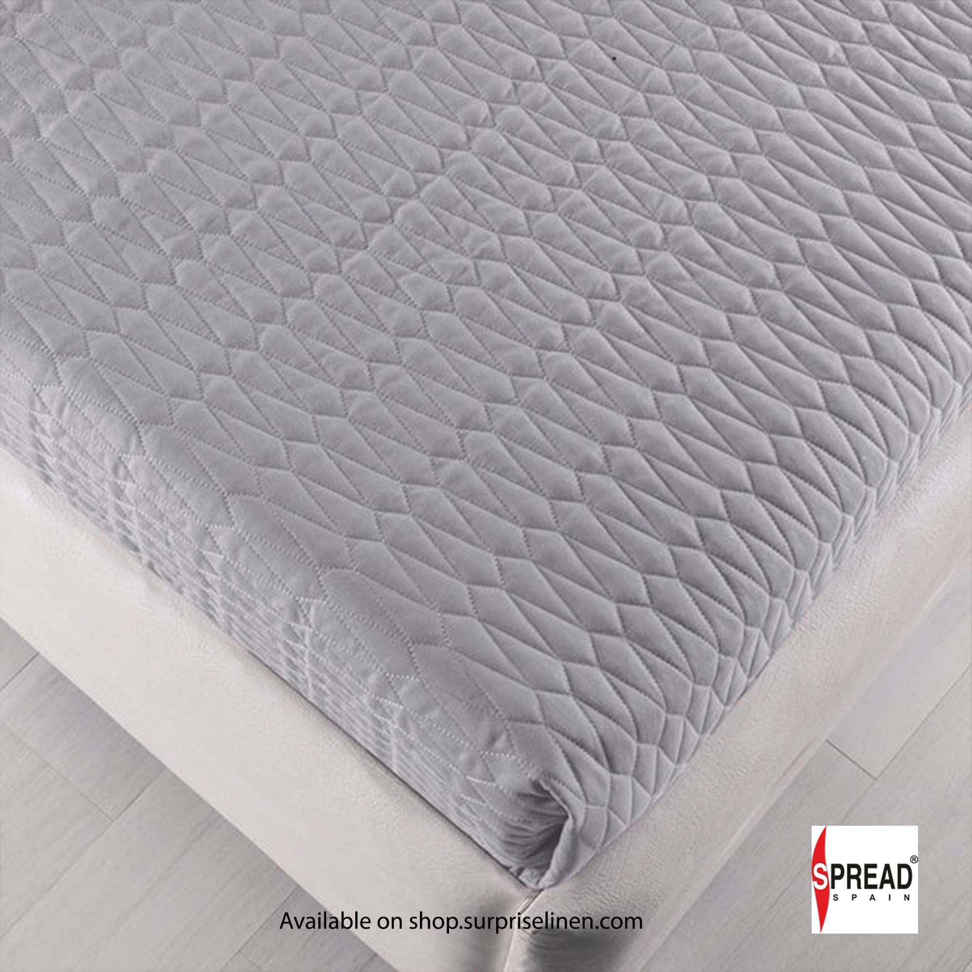 Spread Spain - Crystal Day And Night 3 Pcs Bed Cover Set (Cloud Silver)