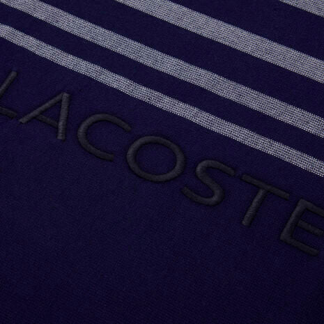 Lacoste - Rythme 100 x 160 cms Beach Towel in 100% Cotton (Marine)