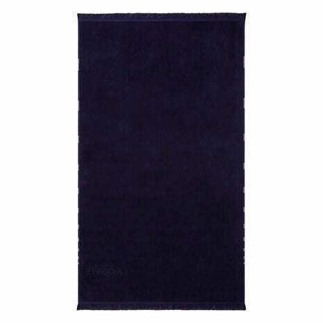 Lacoste - Rythme 100 x 160 cms Beach Towel in 100% Cotton (Marine)