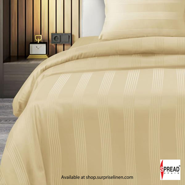 Spread Spain - 450TC Premium Cotton Barcode Bed Sheet Set (Gold)