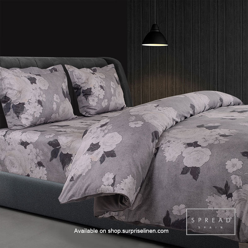 Spread Spain - Spring Summer Collection 500 TC Cotton 3 Pcs Bedsheet Set (Rose Grey)