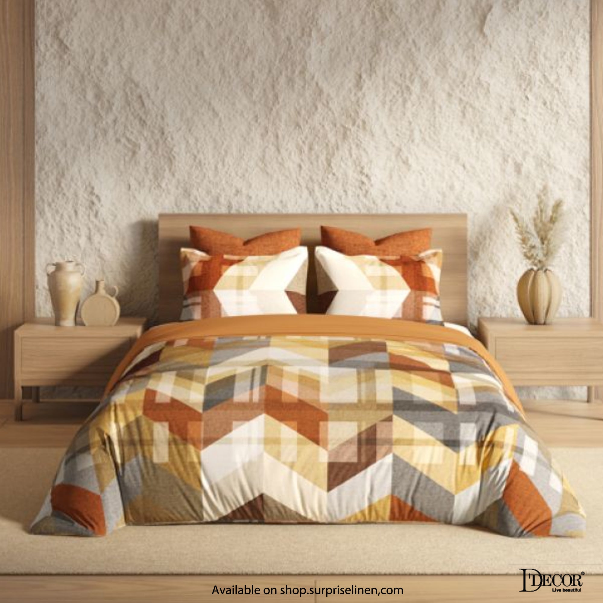 D'Decor - Orion Collection 100% Cotton Modish Bedsheet Set