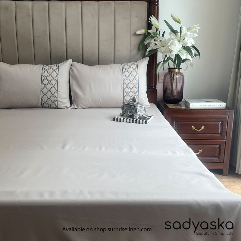 Sadyaska - Maroc Collection Cotton Rich 3 Pcs Bedsheet Set (Ivory)