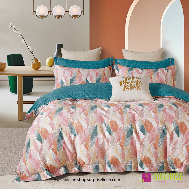 Luxury Essentials By Surprise Home Exclusive Calme Collection 3 Pcs Super King Size Bedsheet Set in 350 TC Premium Cotton (Peach)