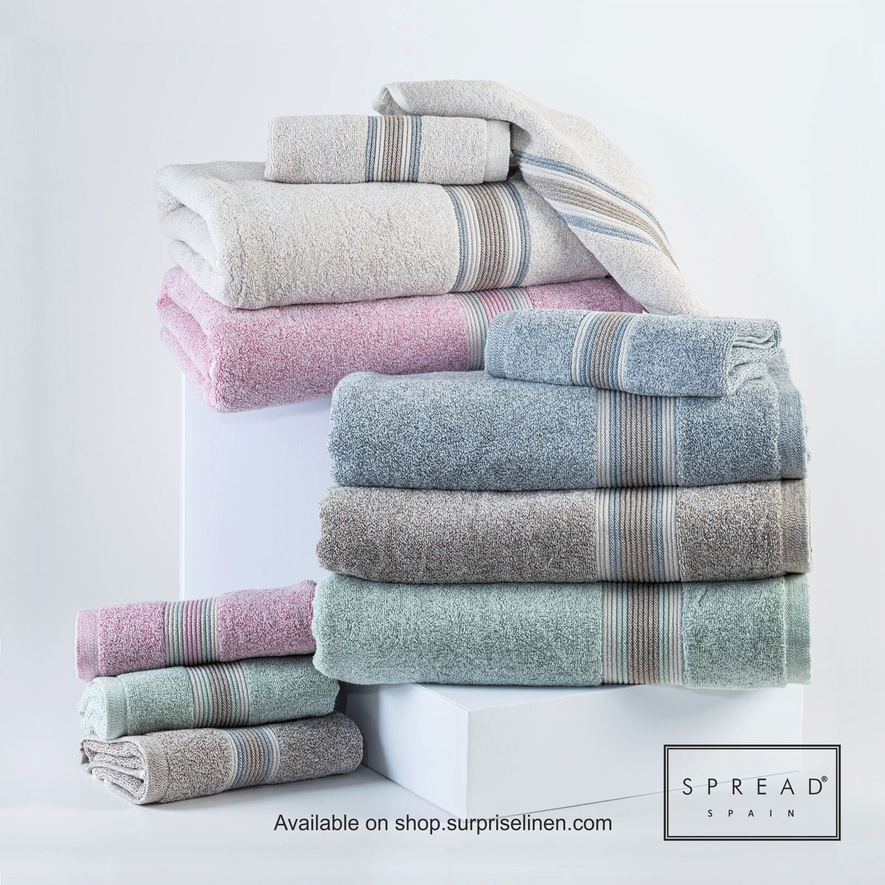 Spread Spain - Water & Soil Collection Bamboo Cotton Towel (Pink)