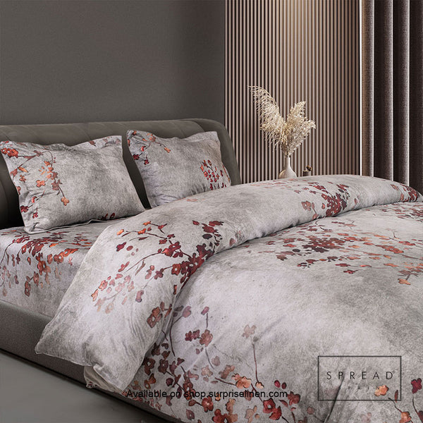 Spread Spain - Spring Summer Collection 500 TC Cotton 3 Pcs Bedsheet Set (Light Grey)