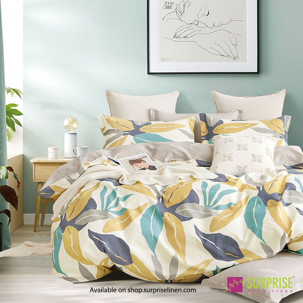 Gemine Collection by Surprise Home - Single Size 2 Pcs Bedsheet Set (Linen)