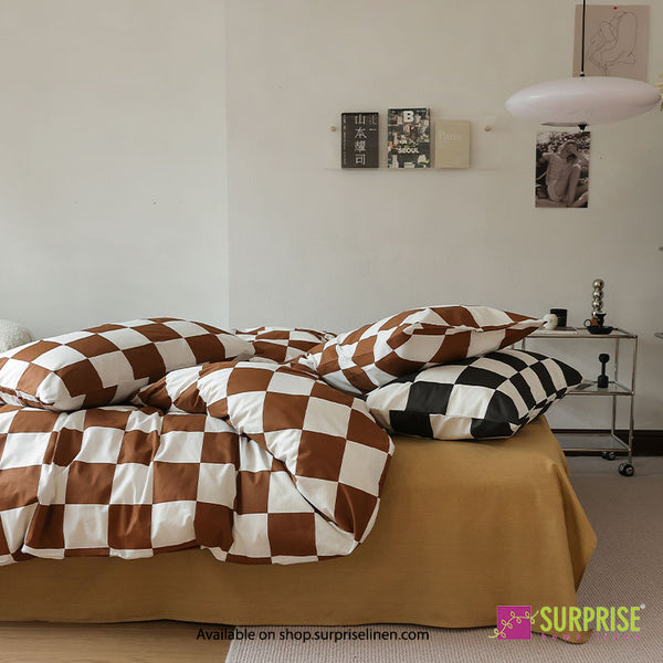 Luxury Edit by Surprise Home - Maison Collection 300TC Pure Cotton 3 Pcs Super King Size Bedsheet Set (Macha)