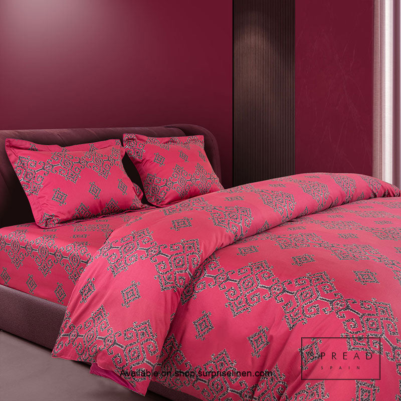 Spread Spain - Spring Summer Collection 500 Thread Count Cotton 3 Pcs Bedsheet Set (Pink)