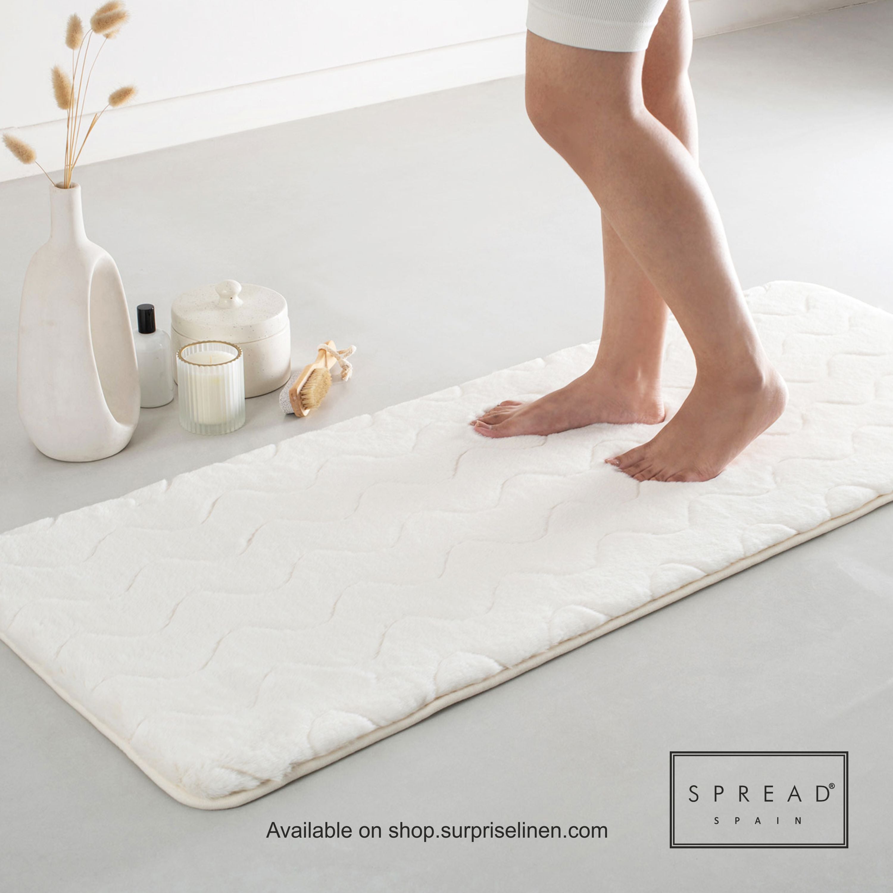 Spread Spain - Igloo Collection Wave Heavenly Floormats (Cream)