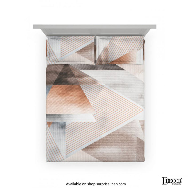 D'Decor - Earthscape Collection 100% Cotton 3 Pcs Bedsheet Set (Prism)