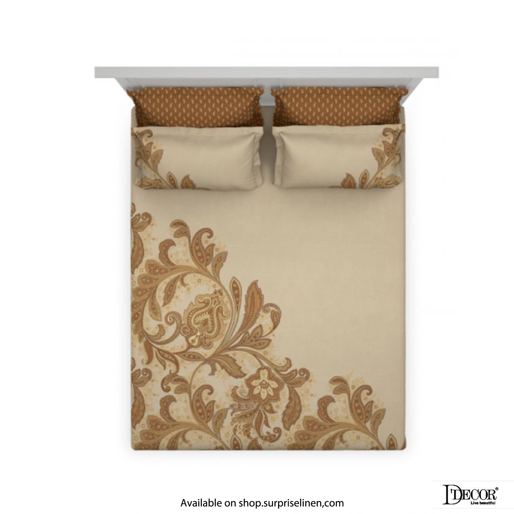 D'Decor - Orion Collection 100% Cotton Royal Paisley Bedsheet Set