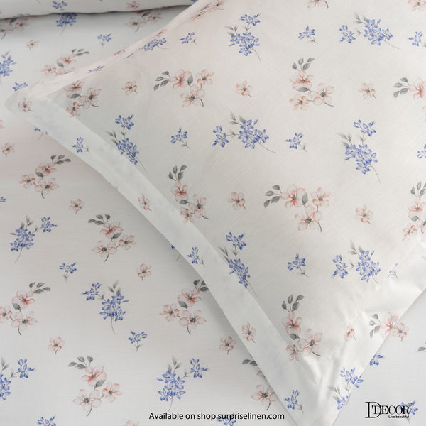 D'Decor- Vatika Bedding Collection Violet Storm Bed Sheet Set