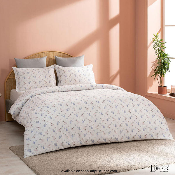 D'Decor- Vatika Bedding Collection Violet Storm Bed Sheet Set