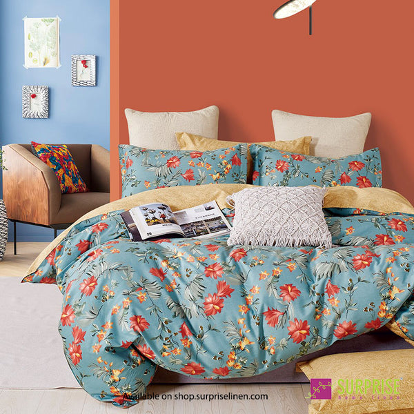 Gemine Collection by Surprise Home - Single Size 2 Pcs Bedsheet Set (Ocean)