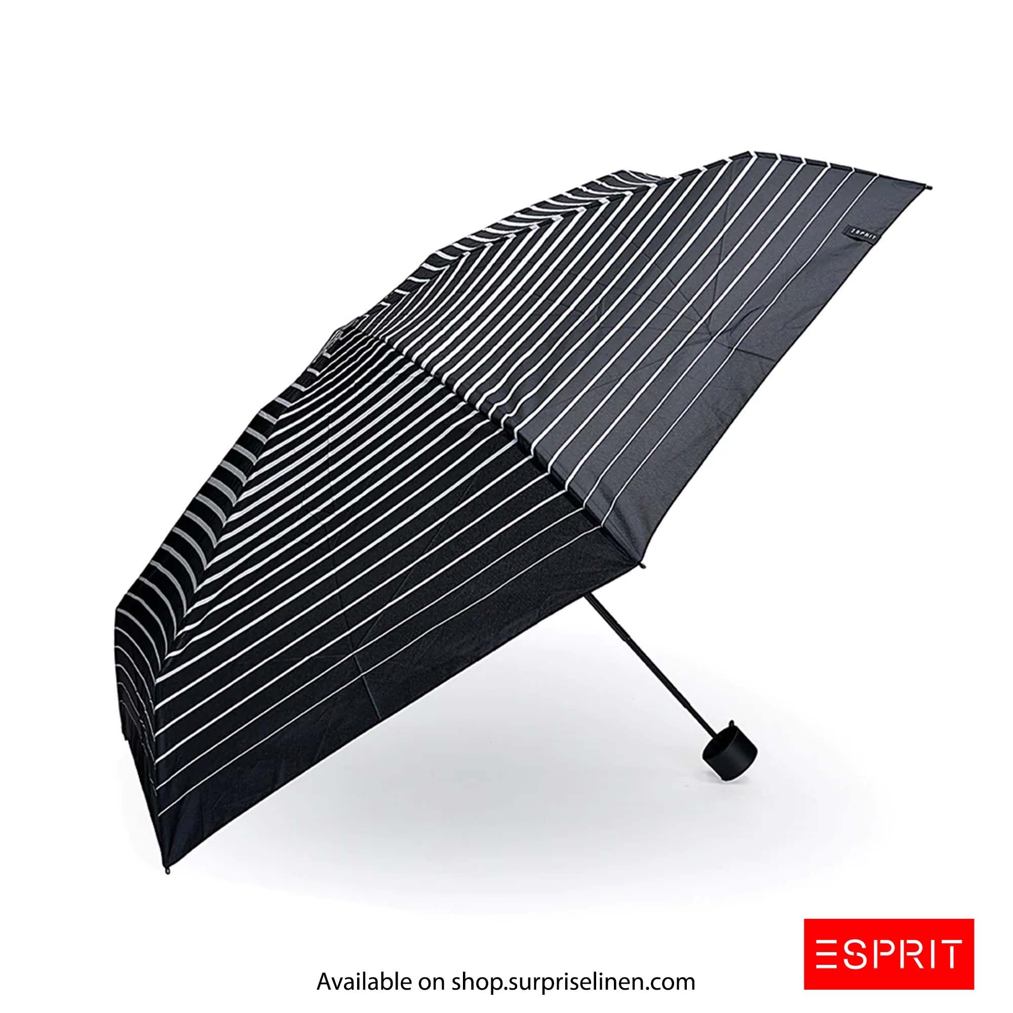 Esprit - Abstract Collection Petito Umbrella (Black Stripe)