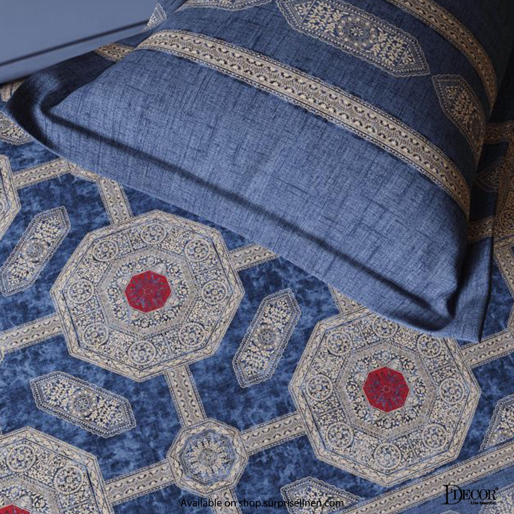 D'Decor - Ethnic Window 3 Pcs Bedsheet Set (Eleanor)