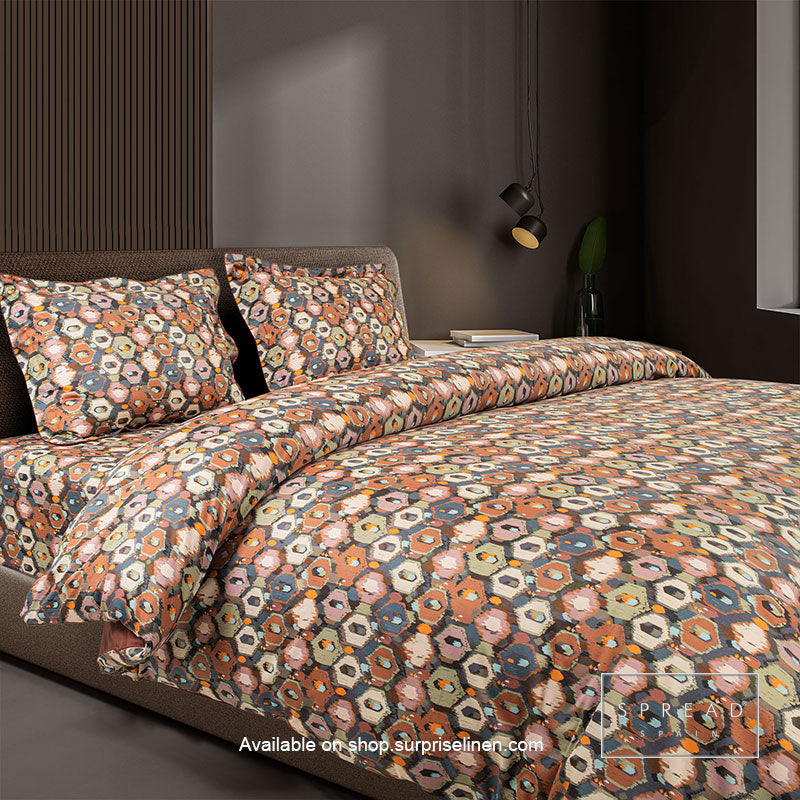 Spread Spain - Spring Summer Collection 500 Thread Count Cotton 3 Pcs Bedsheet Set (Multicolor)