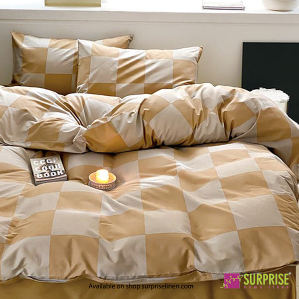 Luxury Edit by Surprise Home - Maison Collection 300TC Pure Cotton 3 Pcs Super King Size Bedsheet Set (Latte)