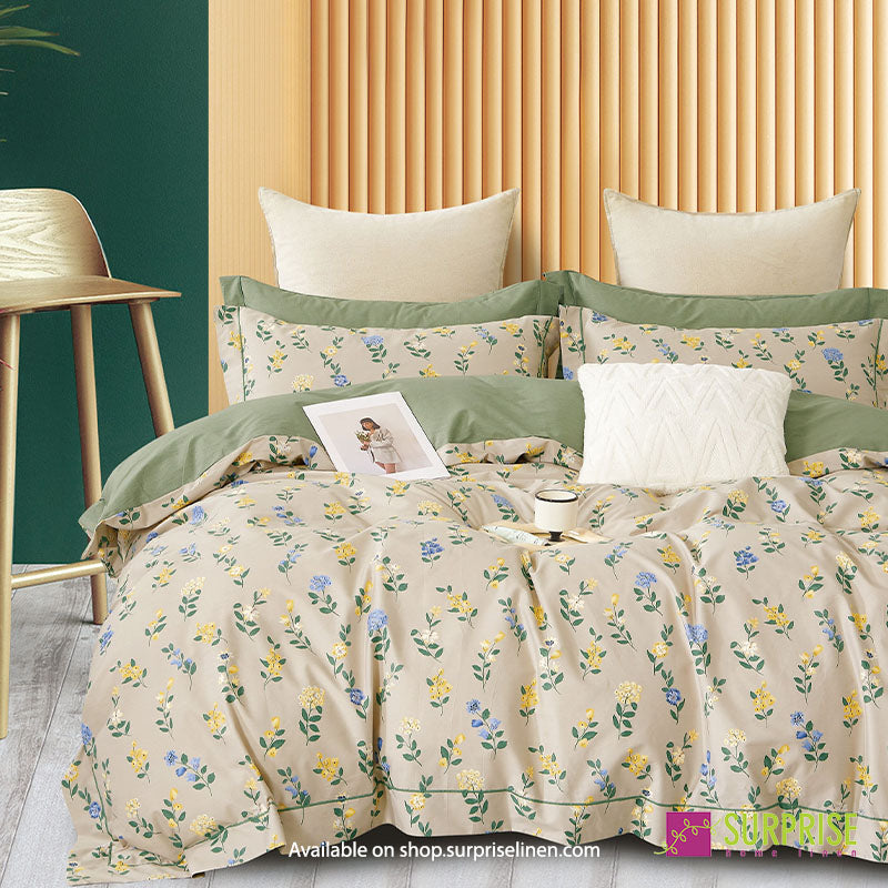 Luxury Essentials By Surprise Home Exclusive Calme Collection 3 Pcs Super King Size Bedsheet Set in 350 TC Premium Cotton (Light Taupe)
