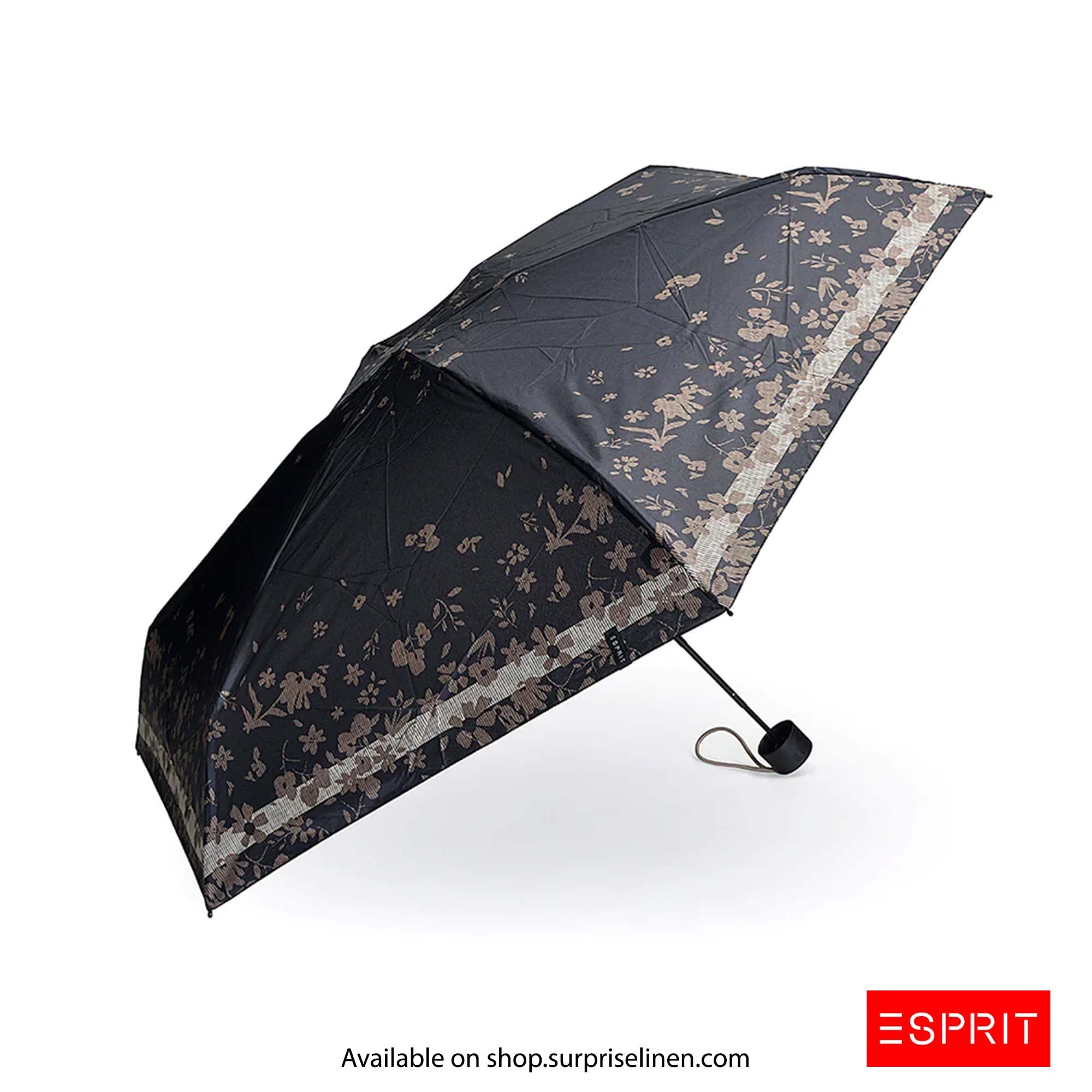 Esprit - Abstract Collection Petito Umbrella (Black Flower)