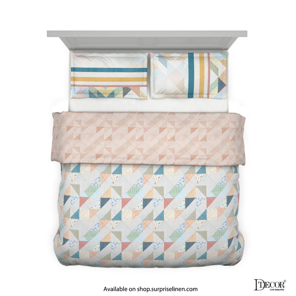 D'Decor- Countryside Collection Milky Blue Bed in a Bag Set