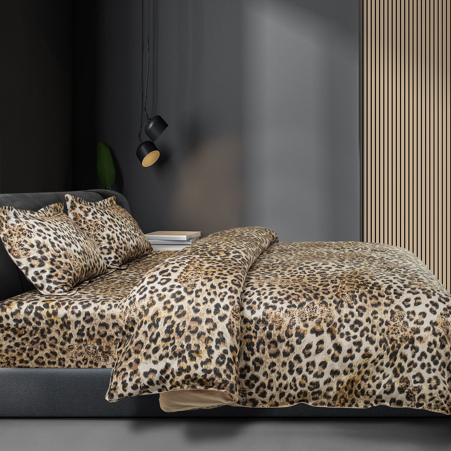 Spread Spain - Spring Summer Collection 500 Thread Count Cotton 3 Pcs Bedsheet Set (Cheetah)