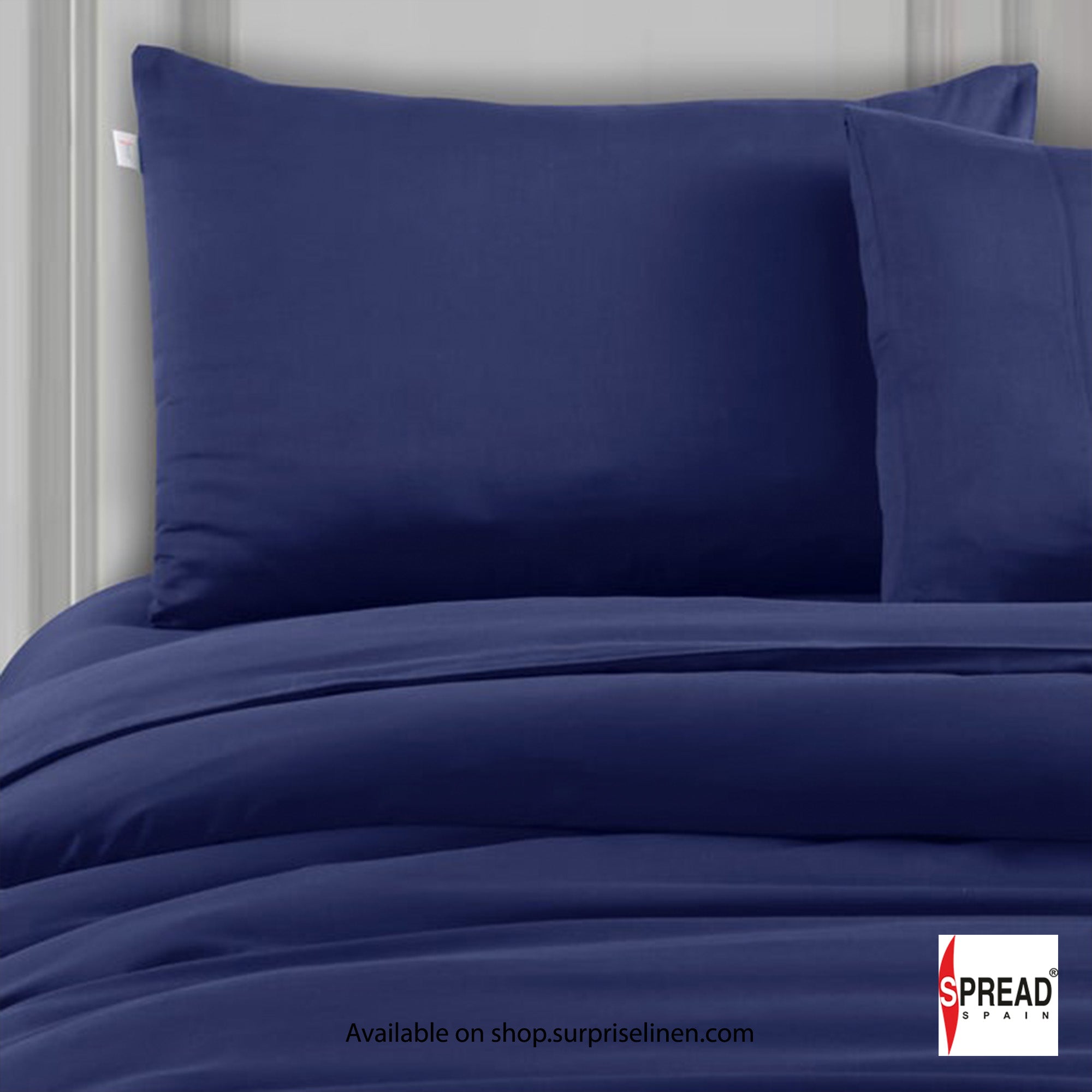 Spread Spain - Madison Avenue Collection 400 Thread Count 100% Cotton Bedding Set (American Blue)