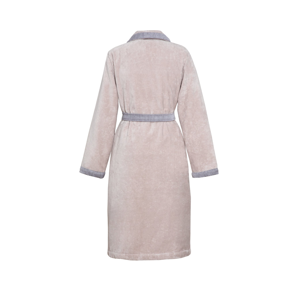 Hugo Boss - Lord 380 GSM 100% Cotton Velvet Bathrobe (Greige)