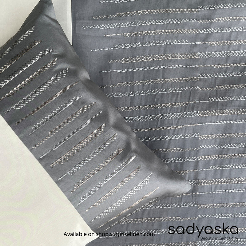 Sadyaska - Speckle Collection 300 TC Cotton Satin Bedsheet Set (Beige)