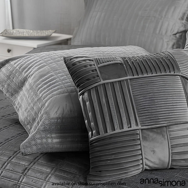Anna Simona - Wasabi  7 Pcs Bedcover Set (Metallic Grey)