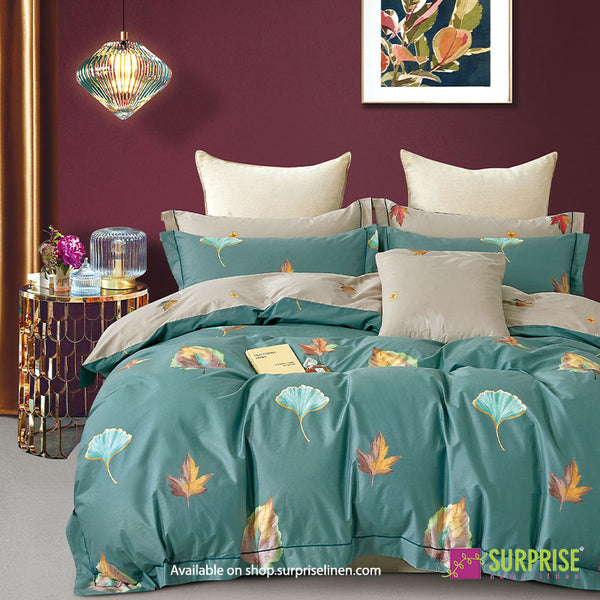 Luxury Essentials By Surprise Home - Decor Collection 400TC Organic Cotton 3 Pcs Super King Size Bedsheet (Ocean)