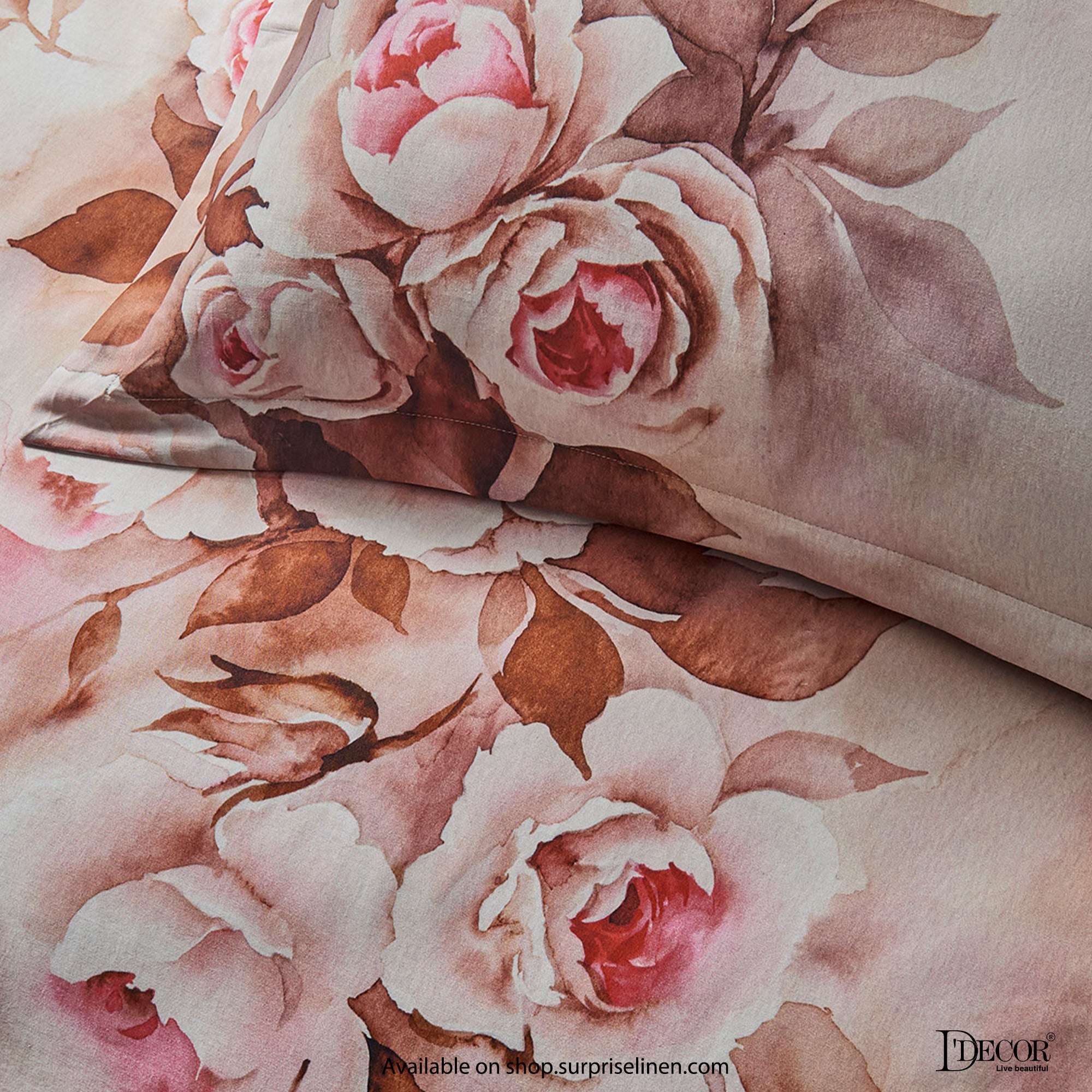 D'Decor - Fleur Collection Pink Charm Bed Sheet Set