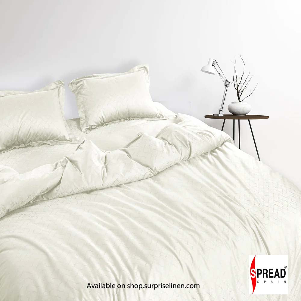 Spread Spain - Italian Jacquard Collection 750 Thread Count Bed Sheet Set (Ivory)