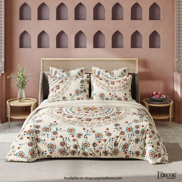 D'Decor - Suzani Collection 100% Cotton 5 Pcs Bedsheet Set (Glamora)