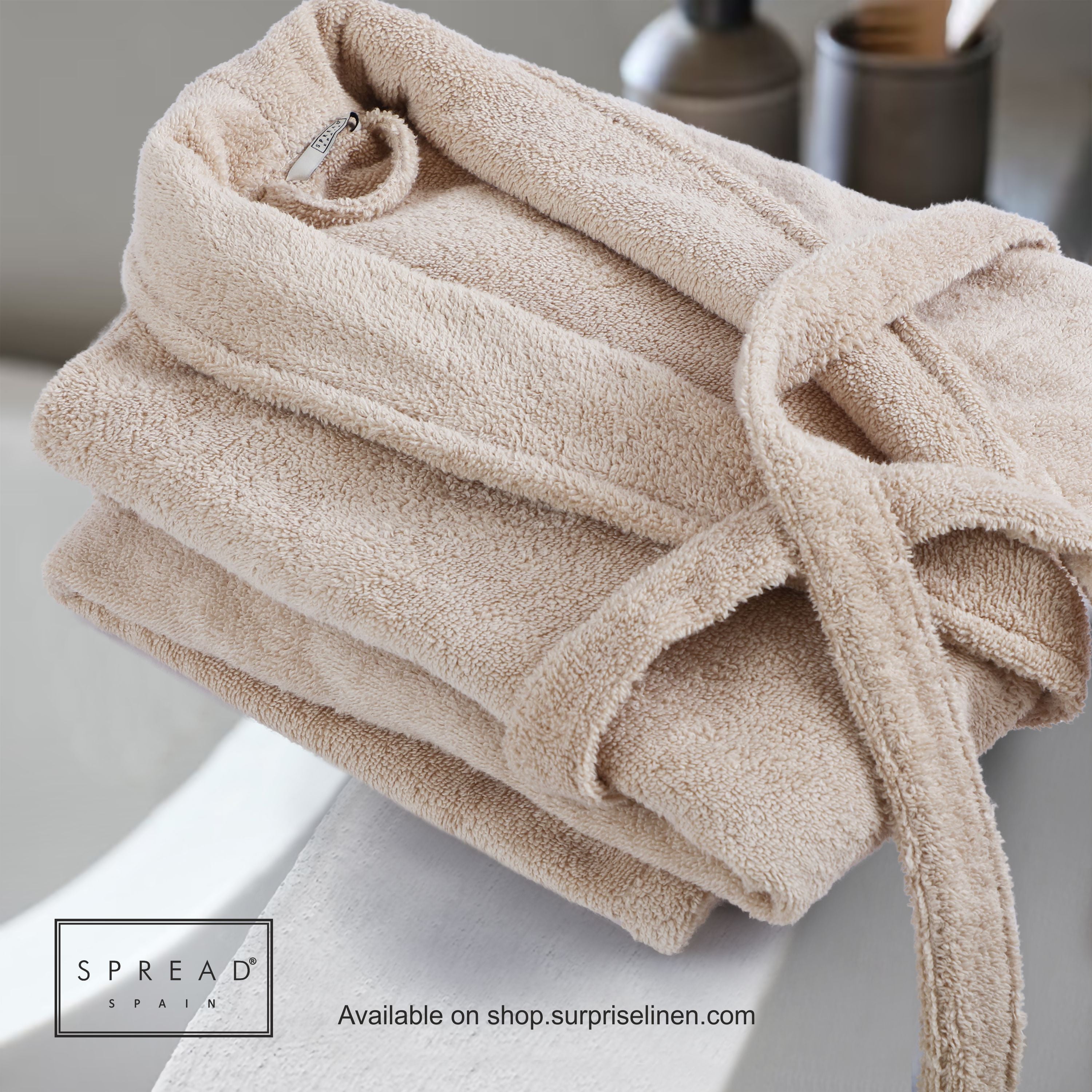 Spread Spain - Roman Bathrobe Collection Highly Absorbent & Soft Bathrobe (Mouse)