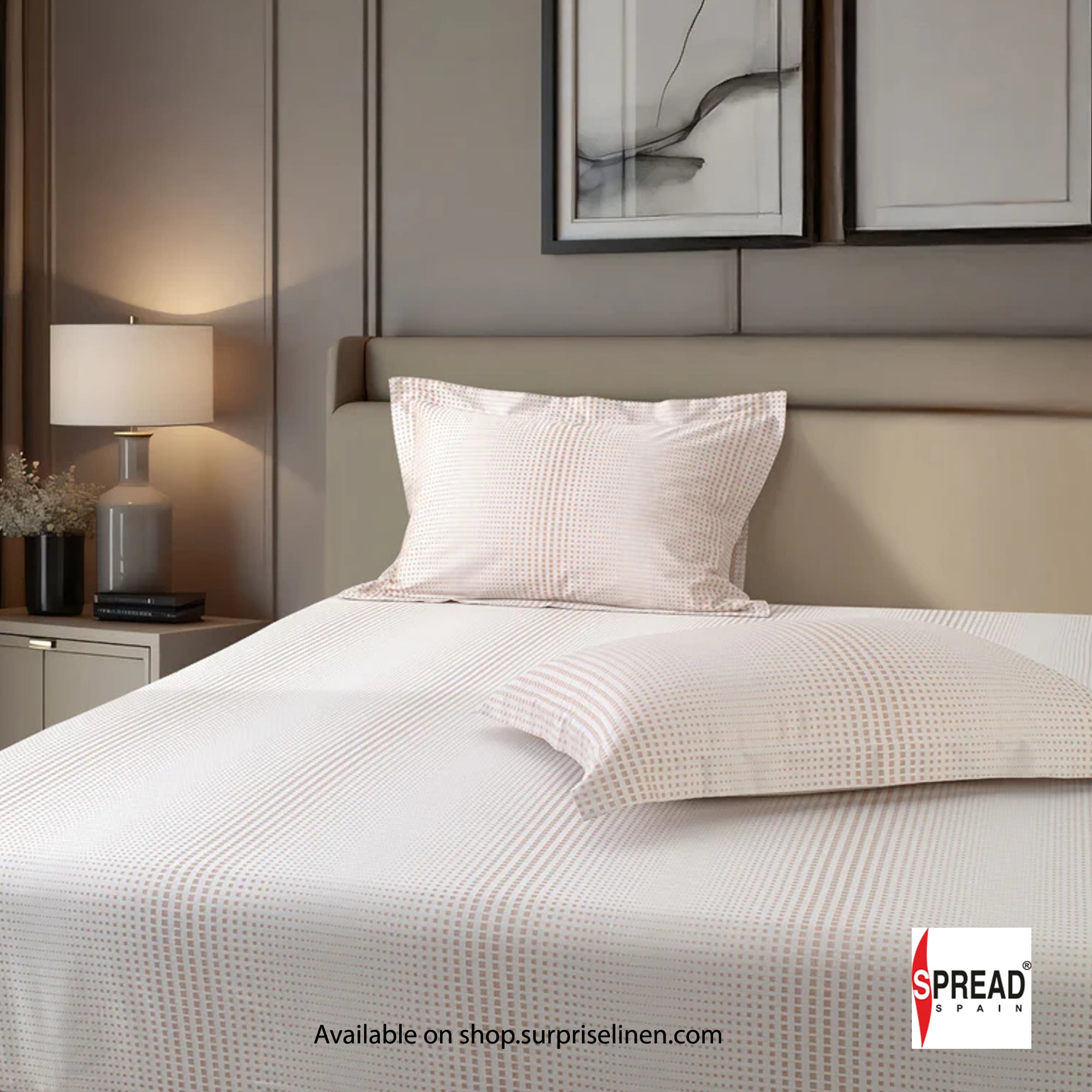 Spread Spain - 700 TC Italian Couture Luxury Bedsheet Set (Brick)