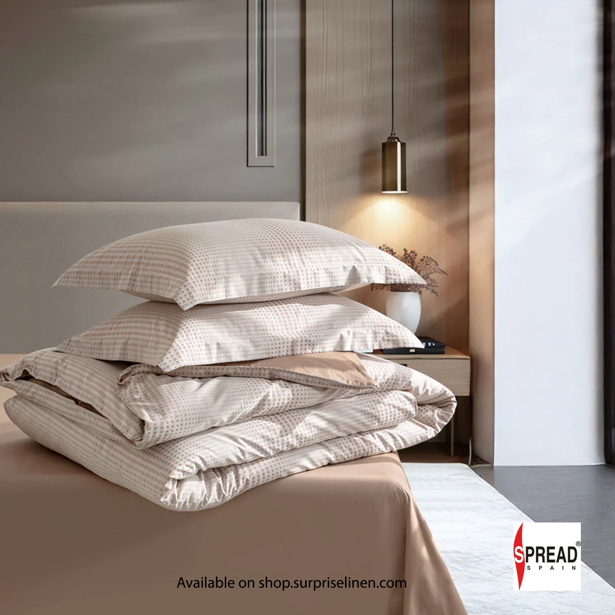 Spread Spain - 700 TC Italian Couture Luxury Bedsheet Set (Brick)
