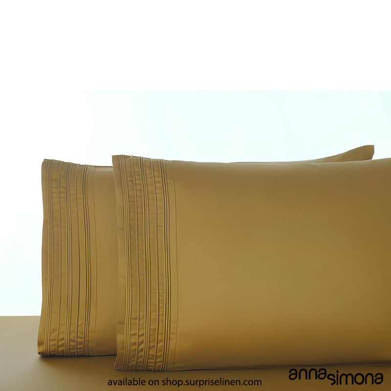 Anna Simona - Cedar Bedsheet Set (Mustard Yellow)