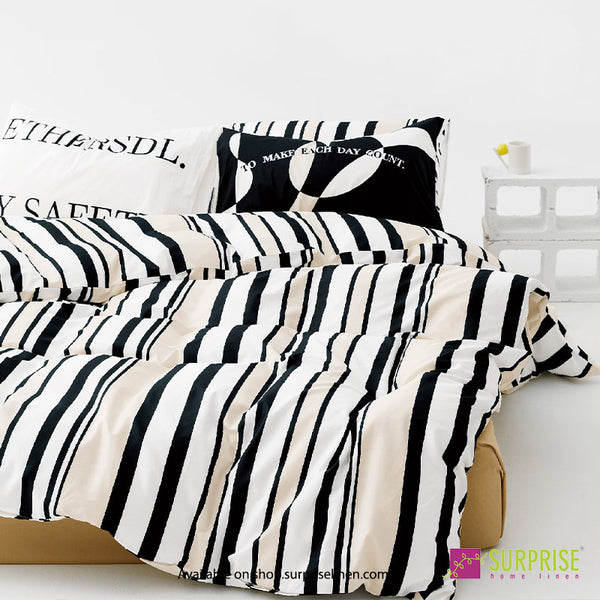 Luxury Edit by Surprise Home - Maison Collection 300TC Pure Cotton 3 Pcs Super King Size Bedsheet Set (Mono)