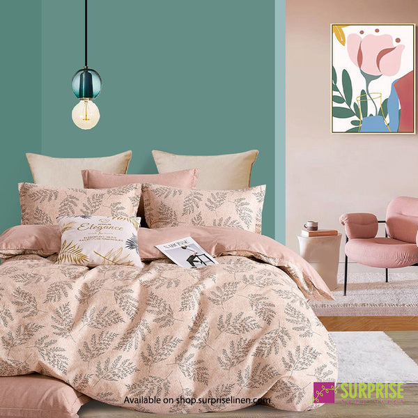 Gemine Collection by Surprise Home - Single Size 2 Pcs Bedsheet Set (Flamingo)