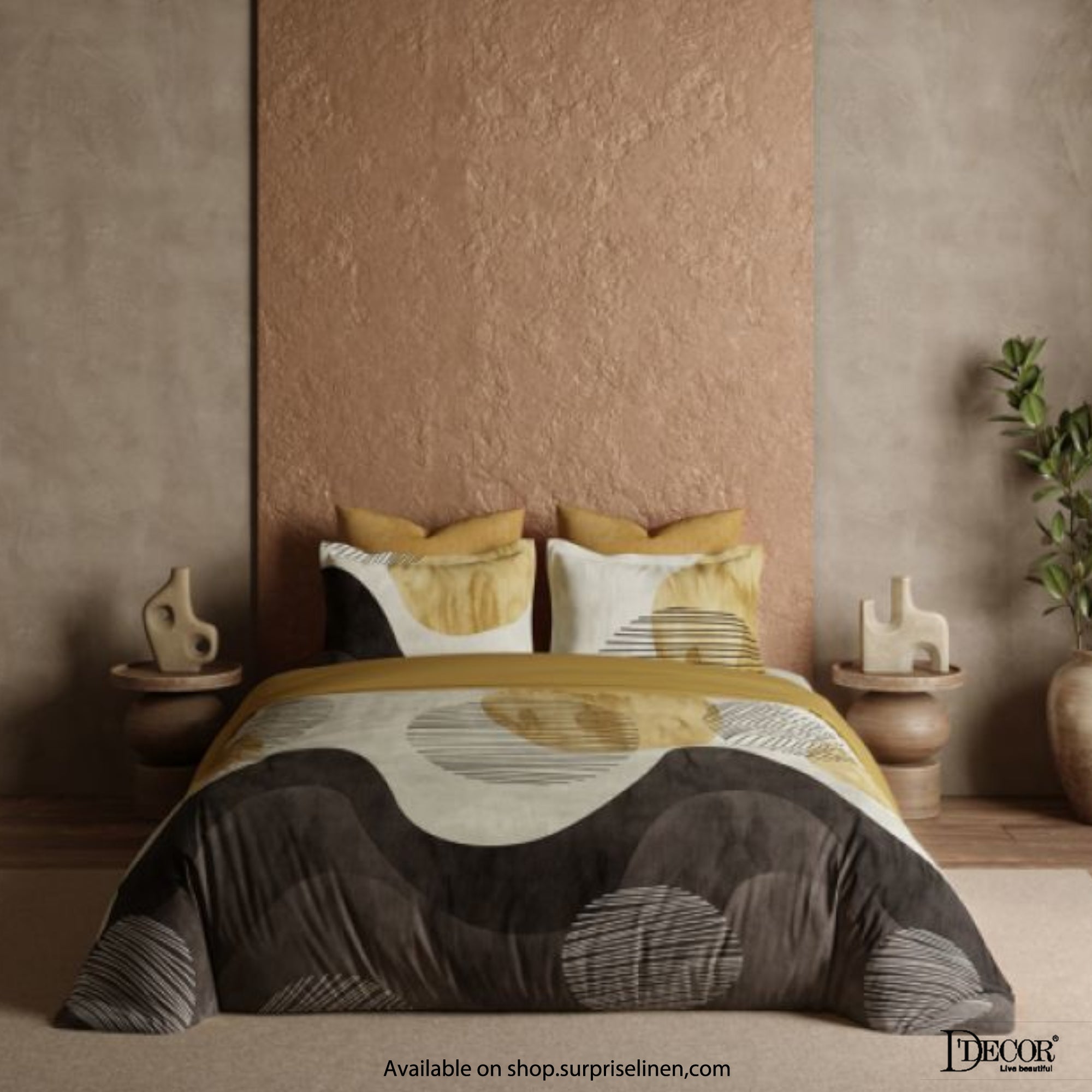 D'Decor - African Vibes Collection 100% Cotton Sapphiire King Size Bed Sheet Set