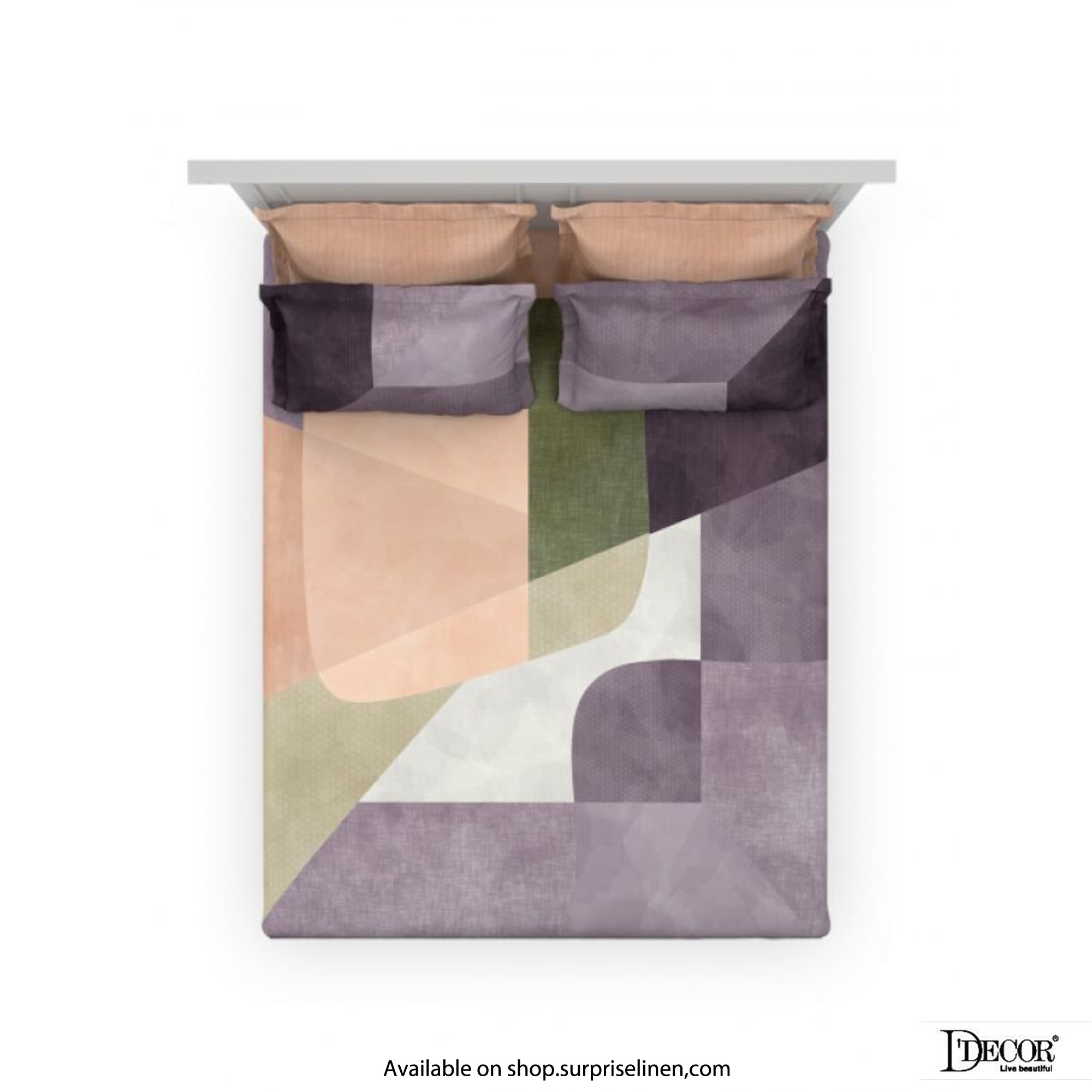 D'Decor- Premier Collection 100% Cotton Grainbold King Size Bed Sheet Set